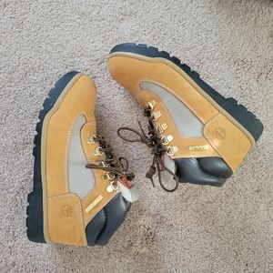 Timberland Y2k nsync yellow brown booties